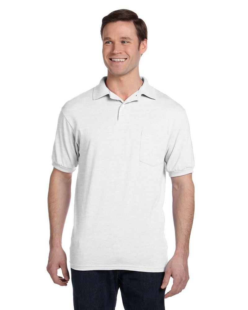 hanes pocket polo shirts