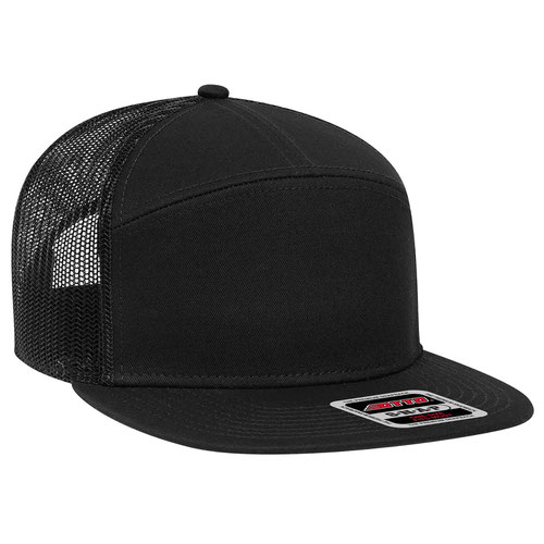 Otto Caps: Trucker Mesh Flat Bill Cap. Custom Caps & Hats -CustomizedWear