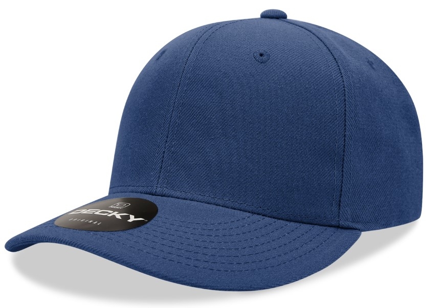 Decky Caps: 6 Panel Mid Profile Structured Acrylic/Polyester Snapback ...