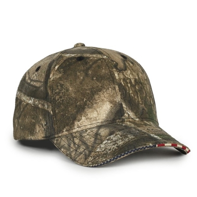 Outdoor Cap: Wholesale Outdoor Brand Stars & Stripes Sandwiched Bill