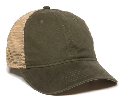 Outdoor Caps: Wholesale Tea Stained Trucker Cap | Wholesale Blank Caps