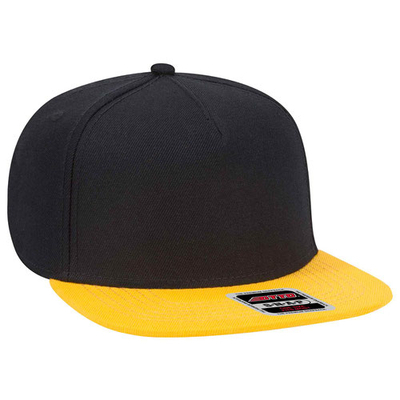 OTTO Snap 5 Panel Mid Profile Snapback Hat | Premium 5-Panel Golf Hats-Blank 5 Panel Hats: Wholesale Golf Hats