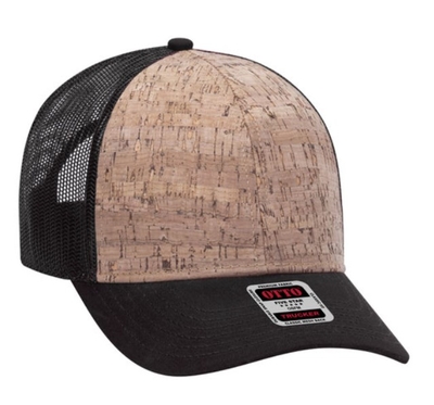 Otto 6 Panel Cork Mesh Back | Wholesale Blank Caps & Hats | CapWholesalers