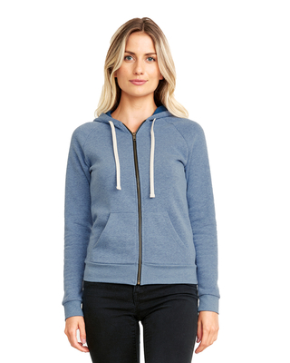 Next Level Ladies PCH Raglan Zip Hoody | Ladies Fleece/Outerwear