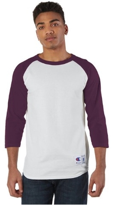 T1397 Champion Adult 5.2 oz. Raglan T-Shirt | Wholesale Ladies Apparel