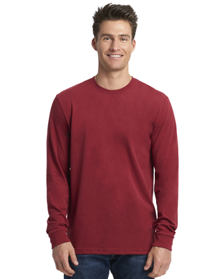 Next Level Unisex Sueded Long-Sleeve Crew | Mens Fleece/Outerwear