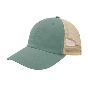 Mega 6 Panel Recycled Crosshatch Cotton Trucker Cap | Wholesale Trucker Mesh Hats