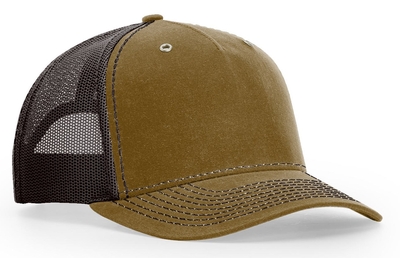 Richardson Sized 112 Trucker Twill Mesh Snapback Cap - CapWholesalers