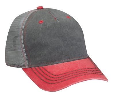 Adams Pigment Dyed Endeavor Cap | Wholesale Trucker Mesh Hats