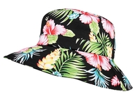 Image Mega Ladies Wide Brim Floral Bucket Hat