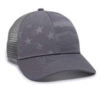 Image Outdoor 6 Panel Mesh Back Debossed Stars and Stripes