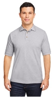 Image Harriton Mens 6 oz. Ringspun Cotton Pique Short-Sleeve Polo