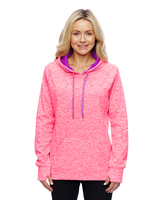 Image J America Ladies Cosmic Contrast Fleece Hood