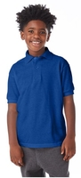 Image Hanes Youth 5.2 oz., 50/50 EcoSmart® Jersey Knit Polo