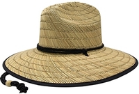 Image Mega Lifeguard Straw with Patterned Underbrim