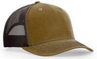 Image Richardson Hawthorne Workwear Waxed Cotton Trucker Mesh Hat