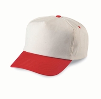 Image Budget Caps : Cobra-5-Panel Classic Natural Crown-Color Visor